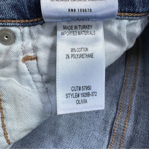 Citizens Of Humanity Dark Blue Olivia Jeans - Size 27 - Picture 12 of 12